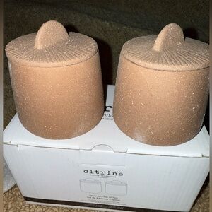 Citrine Spice Jars, new never used!